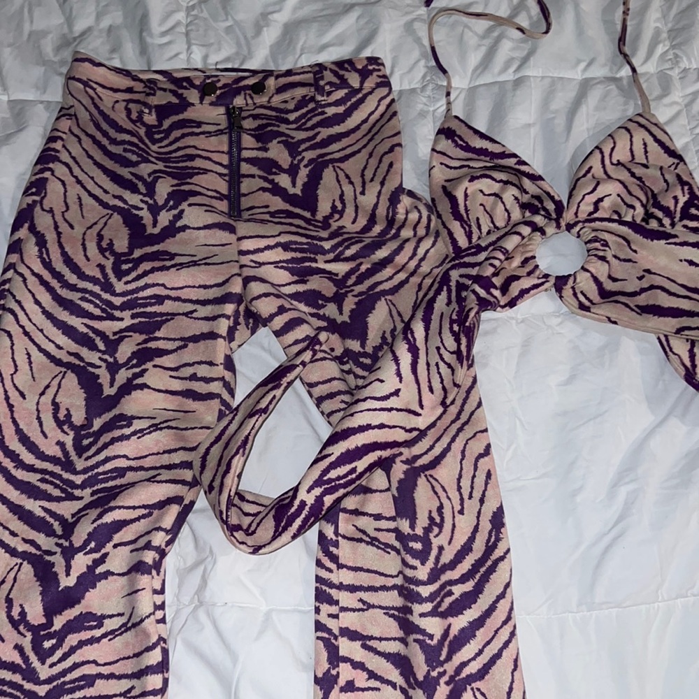 Kendall Jenner IAMGIA Purple Zebra Set